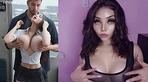 Korean Busty Gets Hard Anal Creampie