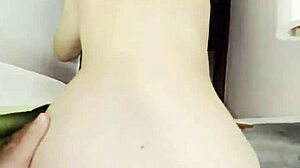 I give a sloppy bathroom blowjob to my slutty step sister... then we fuck rough with choking and gagging!!