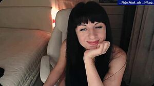 helga muah aka mlady aka jessy does sexy striptease with butt naked clit caressing pussy vibrating and fingering