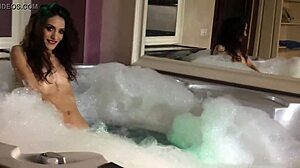 a pretty skinny teen 18+ enjoys bathing while chatting on webcam at chatgmasturbate com