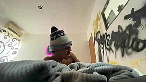 Sharing bed with stepsister leads to rough ass cum challenge.