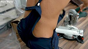 inquisitive blonde hottie sasha paige lures two workmen into rough double penetration with blowjob and airtight action