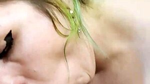 Very Hot Goth Nikki Greaves Sucks Huge Cock in POV Blowjob