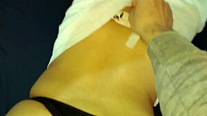 Petite Brunette Takes Big Cock In Bent Over Doggystyle