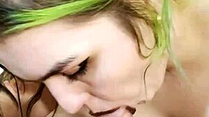 Very Hot Goth Nikki Greaves Sucks Huge Cock in POV Blowjob