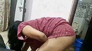 Maid Pinky Shows Ass While Cleaning Leading To Rough Doggystyle Fingering And Cumshot In Dirty Talk!