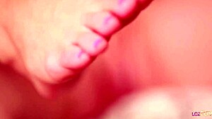 These scissoring lesbians in bed start with passionate finger fucking and kissing, feeling every intense emotion before diving into wild tribbing and muff diving.