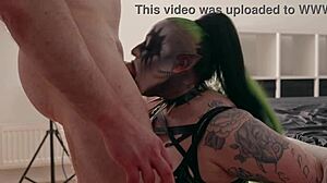 Assfucking goth girl from Finland with anal goddess Nova the nerd in homemade pov rough sex and face fucking