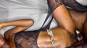 Big Black Cock Fucks Teen in Missionary and Doggystyle on Sofa with Anal Gaping and Cum on Ass