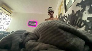 Sharing bed with stepsister leads to rough ass cum challenge.