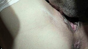 He gently licks my wet pussy until nectar drips and I reach an intense orgasm