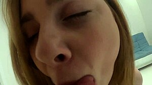 Oversized dick teases this beauty teen 18+ with blonde blowjob and deepthroat pov.