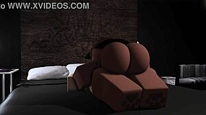 Bear girl takes control riding boyfriend's big cock with blowjob and handjob dominance