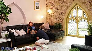 Why does this Essex nurse get her cunt eaten then suck cock deeply?