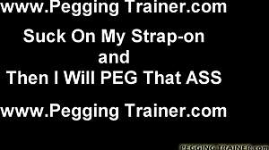 Dont hold back from my massive black dildo strapon femdom action