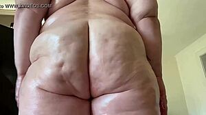 Ariesbbw Shows Off Big Fat Oiled Ass