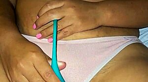 Latina wife's tight hairy pussy drips wet after intense play 😏