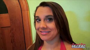 kinky big titted brunette maria sucks and rides a cock, gets a facial... oh wait, that's hot