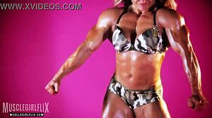 BRIGITA BREZOVAC Buffed Blonde Babe RIPS Bikini in Intense Workout Session!