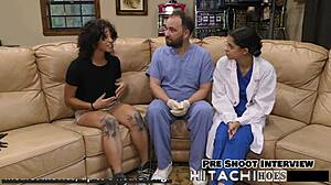 petite latina nicole luva masturbates with vibrator on bed spreading hairy pussy close up moaning to orgasm