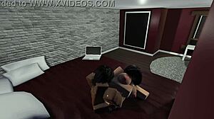 Big Black Cock Fulfills Roblox Fangirl's Fantasy With Intense Big Ass And Tits Sex