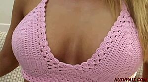 Blonde milf Vivian rides big cock cowgirl for cash, leaving husband behind.