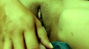 Oh, I touch myself on the work video call to show how much of a professional I am in this Halloween brunette session