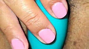 Latina wife's tight hairy pussy drips wet after intense play 😏