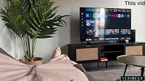 He discovers his pretty Chinese stepsister taking nude photos for POV