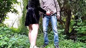 I bent over and fucked my chubby mother in law doggystyle outdoors in the park