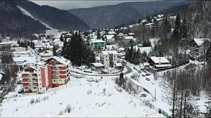 winter magic adventures with laura quest s02e01 feature cum in mouth blowjob and public flashing in snow!!