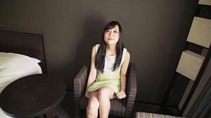 Hey, suddenly! Won't you look at my small shaved dick? I'll make it bigger for you! - Natsumi Owada 1