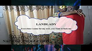 my landlady showed up for her rent or is it