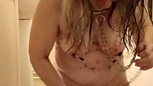 i feel so submissive as female slave in candle uro self-session