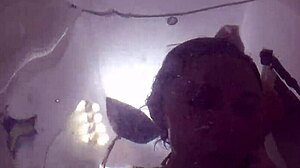 I choke on that hard cock in the bathtub, gagging deep during skinny pov blowjob with Candy Cruise.