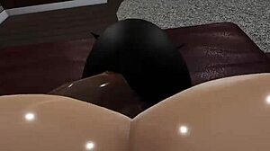 Big Black Cock Fulfills Roblox Fangirl's Fantasy With Intense Big Ass And Tits Sex