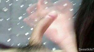 Asian cutie in cosplay gives blowjob and gets cumshot in bedroom. So hot! 😍💦