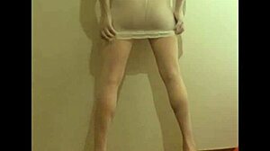 Crossdresser Maria In White Nylon Panty And High Heels - Oh, What Sexy Fetish Fun!