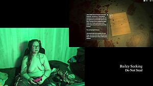 Naked Lake House Playthrough Part 3 with BBW Big Ass Brunette in Glasses Game!