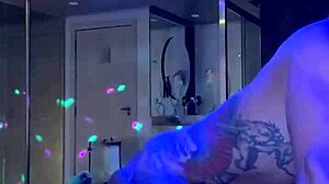 Mc hosts private party at motel and bareback fucks naughty blonde with mouth cumshot