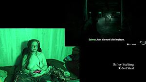 Naked Lake House Playthrough Part 3 with BBW Big Ass Brunette in Glasses Game!