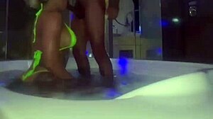 Mc hosts private party at motel and bareback fucks naughty blonde with mouth cumshot