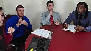 Office slut trailer with bareback anal double penetration interracial cumshot facial