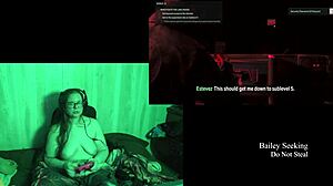 Naked Lake House Playthrough Part 3 with BBW Big Ass Brunette in Glasses Game!