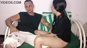 New Roommate With Huge Curvy Ass Fucked Hard At Window In Living Room