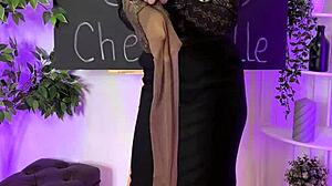 Nylon Club - Sexy Milf In Coffee Color Stockings