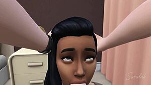 White guy fucks black girl and arab chick in 3d cartoon group sex with interracial banging