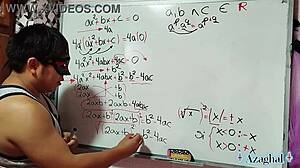 Emotional Bedroom Scene With Brazilian Emo Student And Teacher