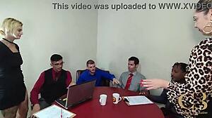 Office slut trailer with bareback anal double penetration interracial cumshot facial