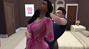 White guy fucks black girl and arab chick in 3d cartoon group sex with interracial banging